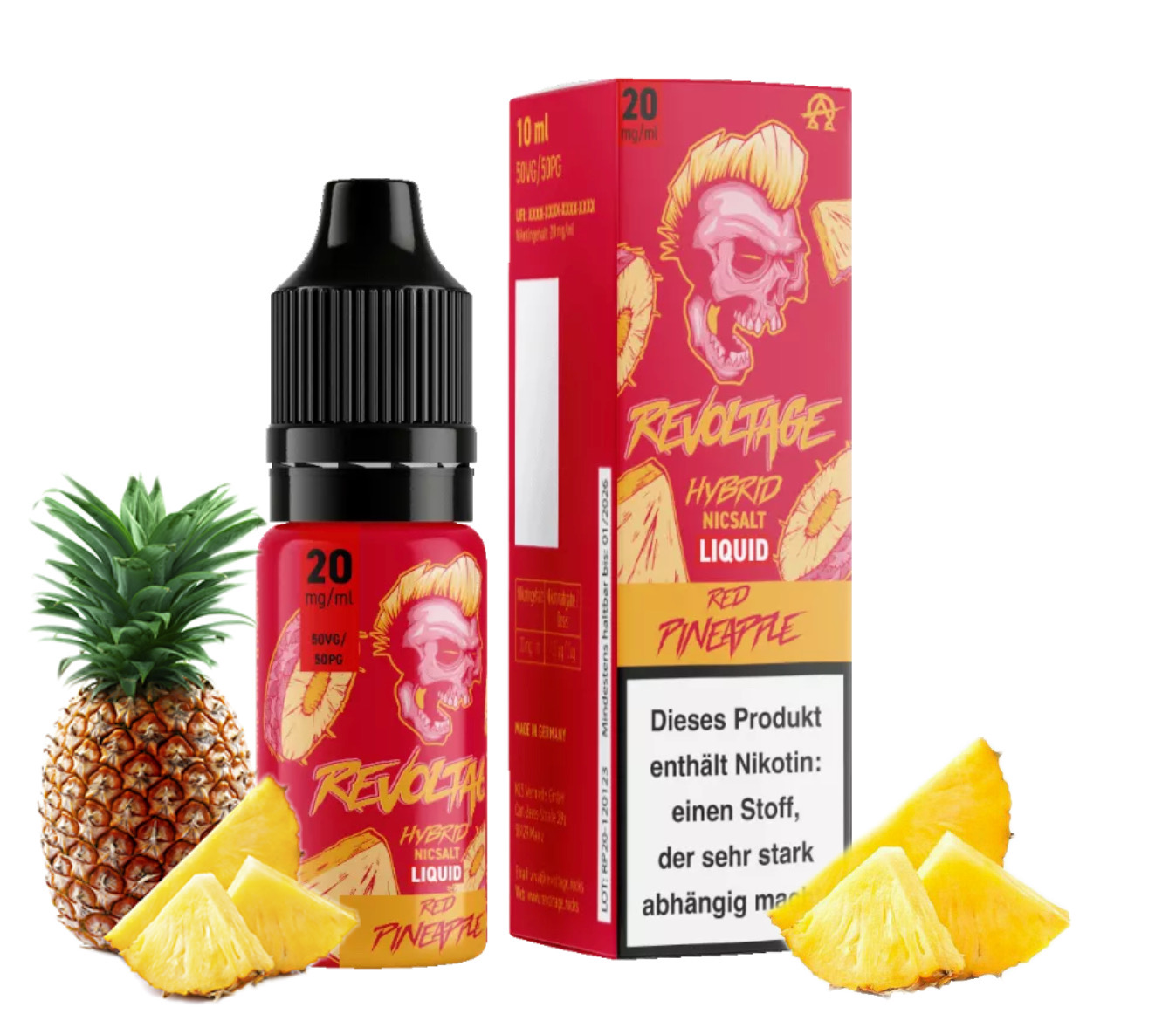 Revoltage | Red Pineapple | Hybrid Nikotinsalz Liquid 20mg/ml