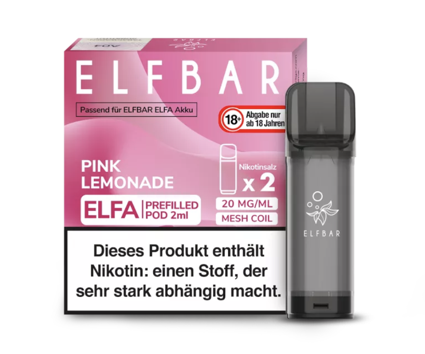 Elfbar | Pink Lemonade | Elfa Pod (2Stück) 20mg