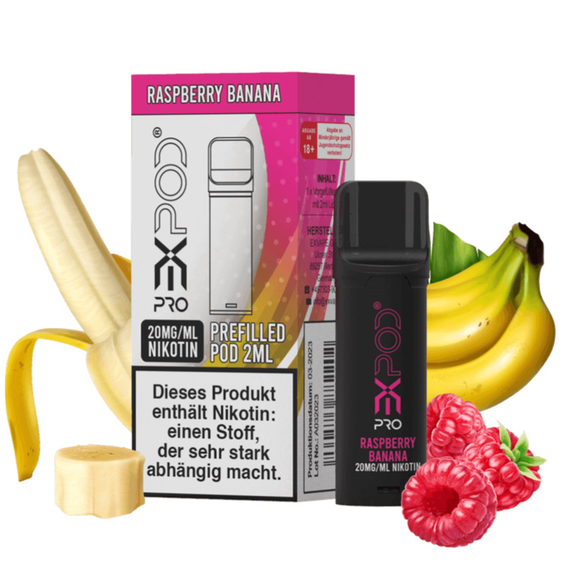 Expod Pro Pod | Raspberry Banana 20mg | Kompatibel mit Elfa Pod Akku