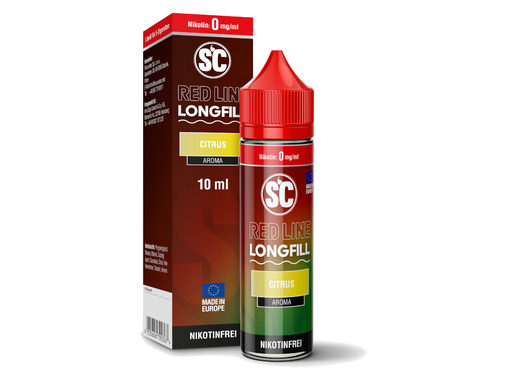 SC - Red Line | Citrus | Longfill 10ml Aroma in 60ml Flasche