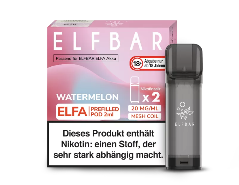 Elfbar | Watermelon | Elfa Pod (2Stück) 20mg