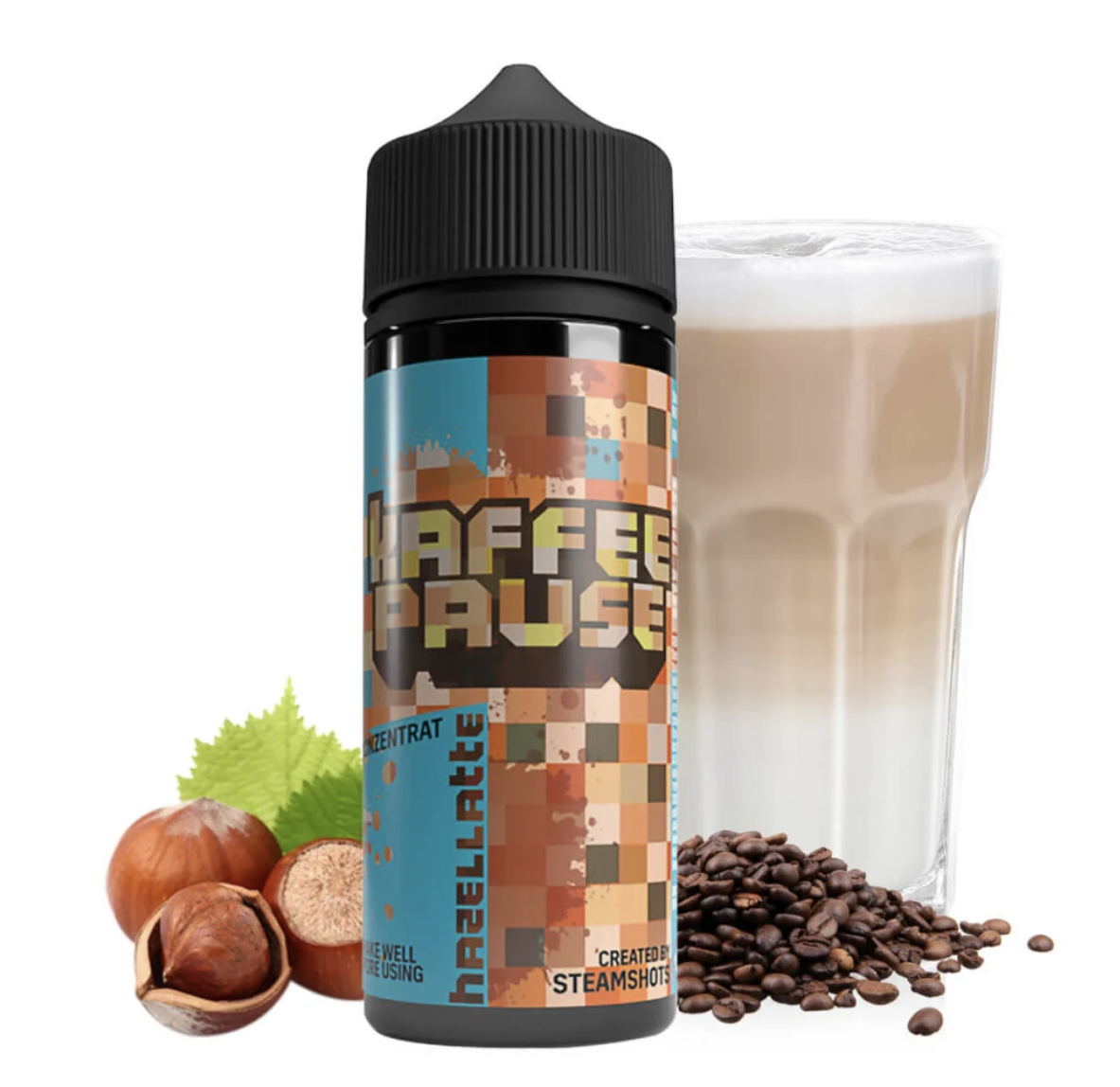 Steamshots Kaffeepause | Hazellatte | Longfill Aroma 10ml in 120ml
