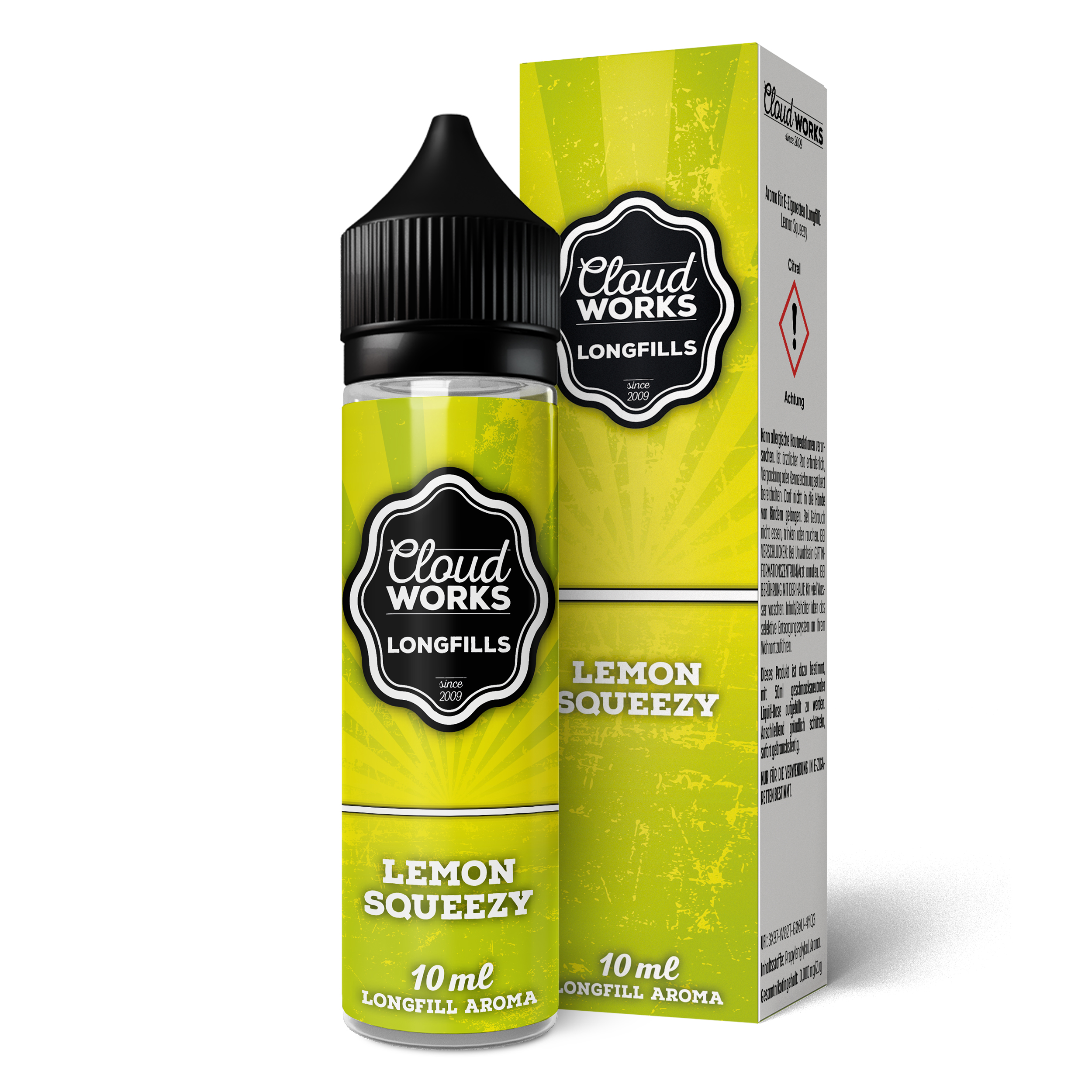 Cloudworks Overdosed | Lemon Squeezy | Longfill Aroma 10ml in 60ml Flasche