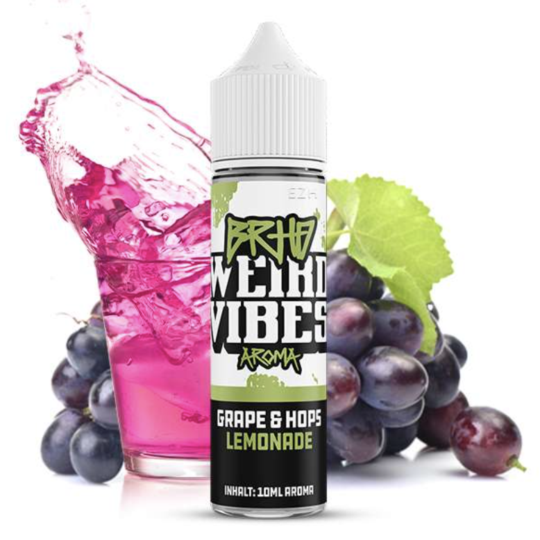 Barehead Weird Vibes | Grape & Hops Lemonade | Longfill Aroma 10ml in 60ml