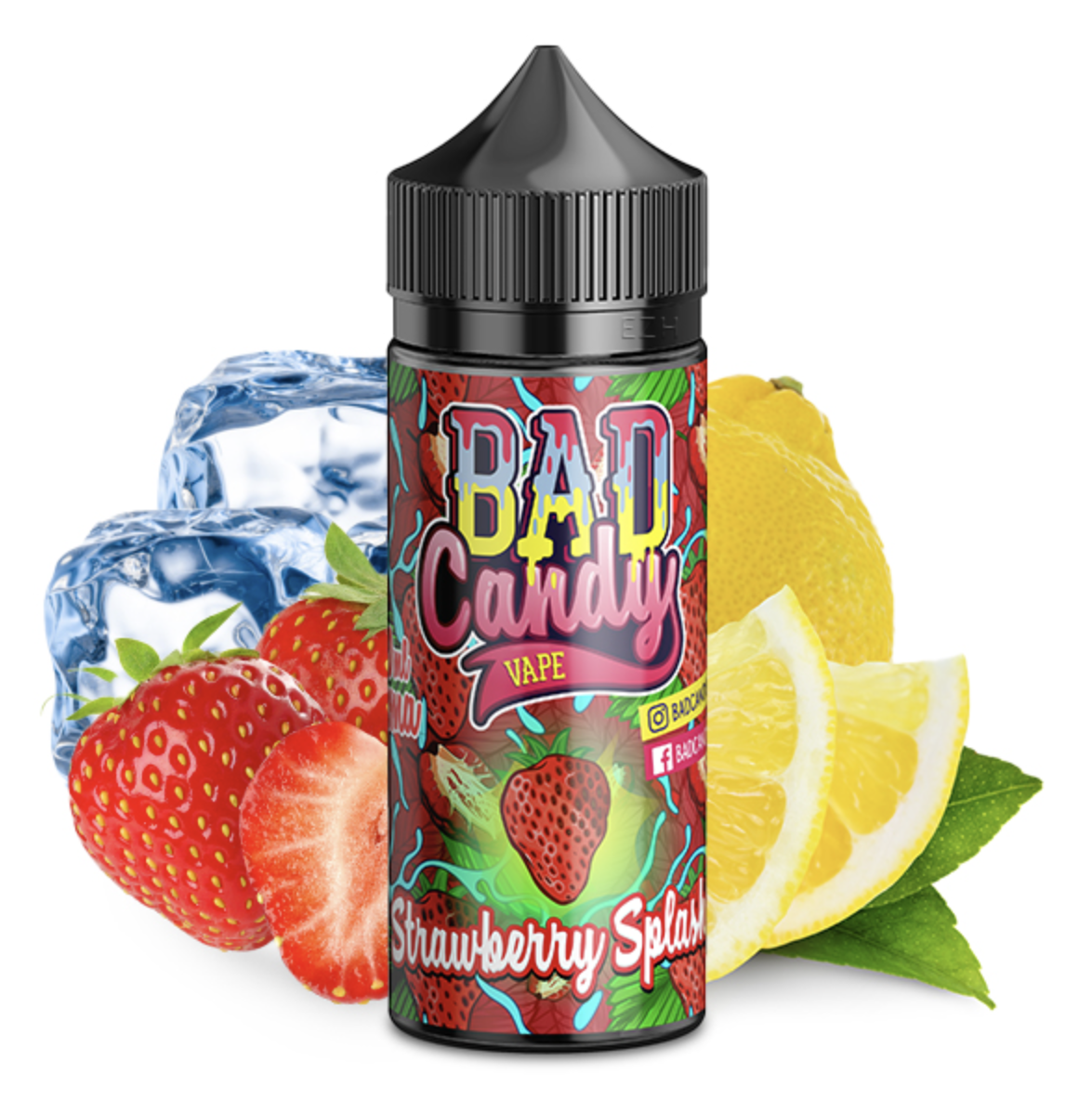 Bad Candy | Strawberry Splash | Longfill Aroma 10ml in 120ml Flasche