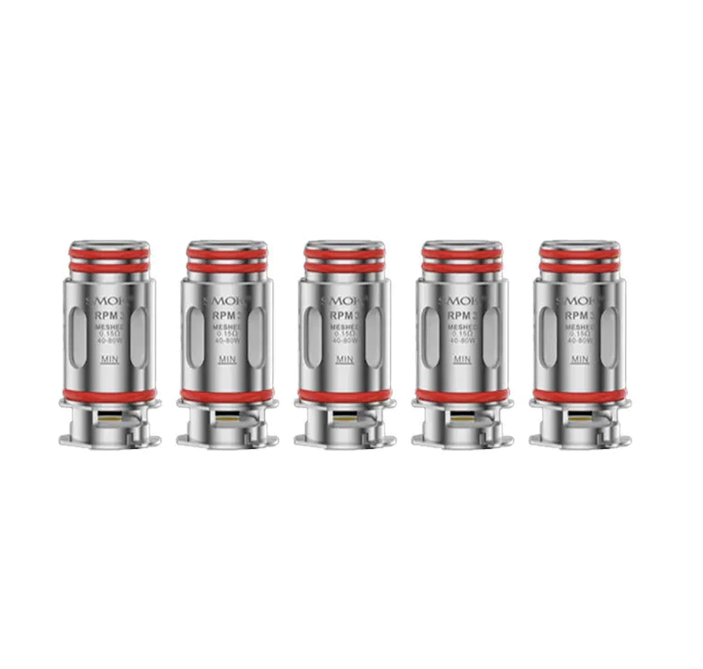 5x SMOK RPM 3 Meshed Coil 0.15 Ohm
