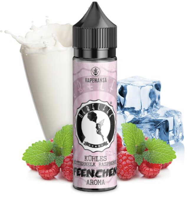 Nebelfee | Kühles Bottermelk Raspberry Feenchen | Longfill Aroma 10 ml in 60ml