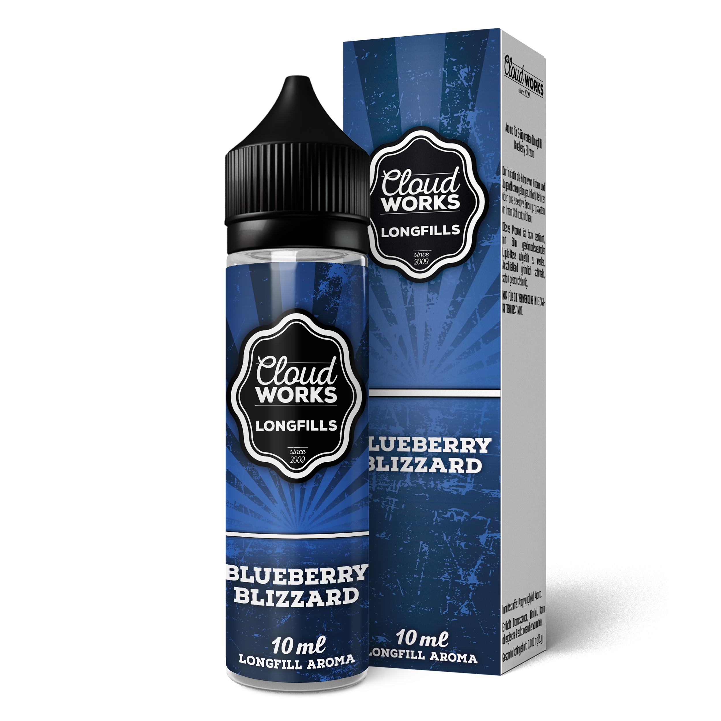 Cloudworks Overdosed | Blueberry Blizzard | Longfill Aroma 10ml in 60ml Flasche