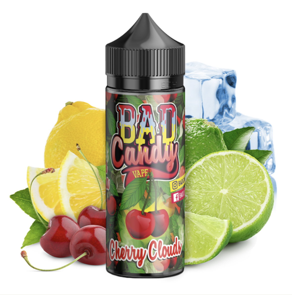 Bad Candy | Cherry Clouds | Longfill Aroma 10ml in 120ml Flasche
