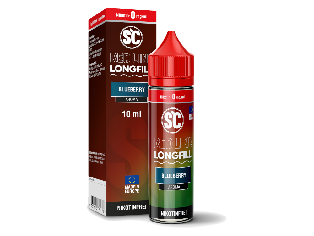 SC - Red Line | Blueberry | Longfill 10ml Aroma in 60ml Flasche