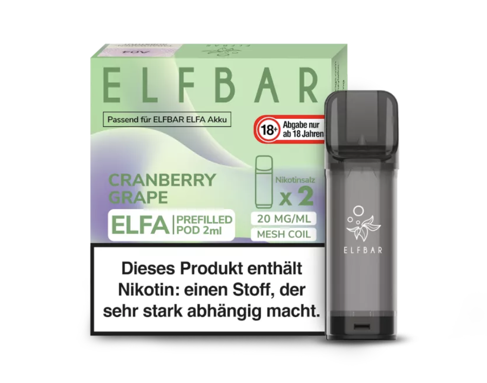 Elfbar | Cranberry Grape | Elfa Pod (2Stück) 20mg