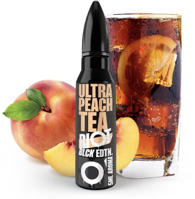 Riot Squad Black Edition | Ultra Peach Tea | Longfill Aroma 5ml in 60ml Flasche