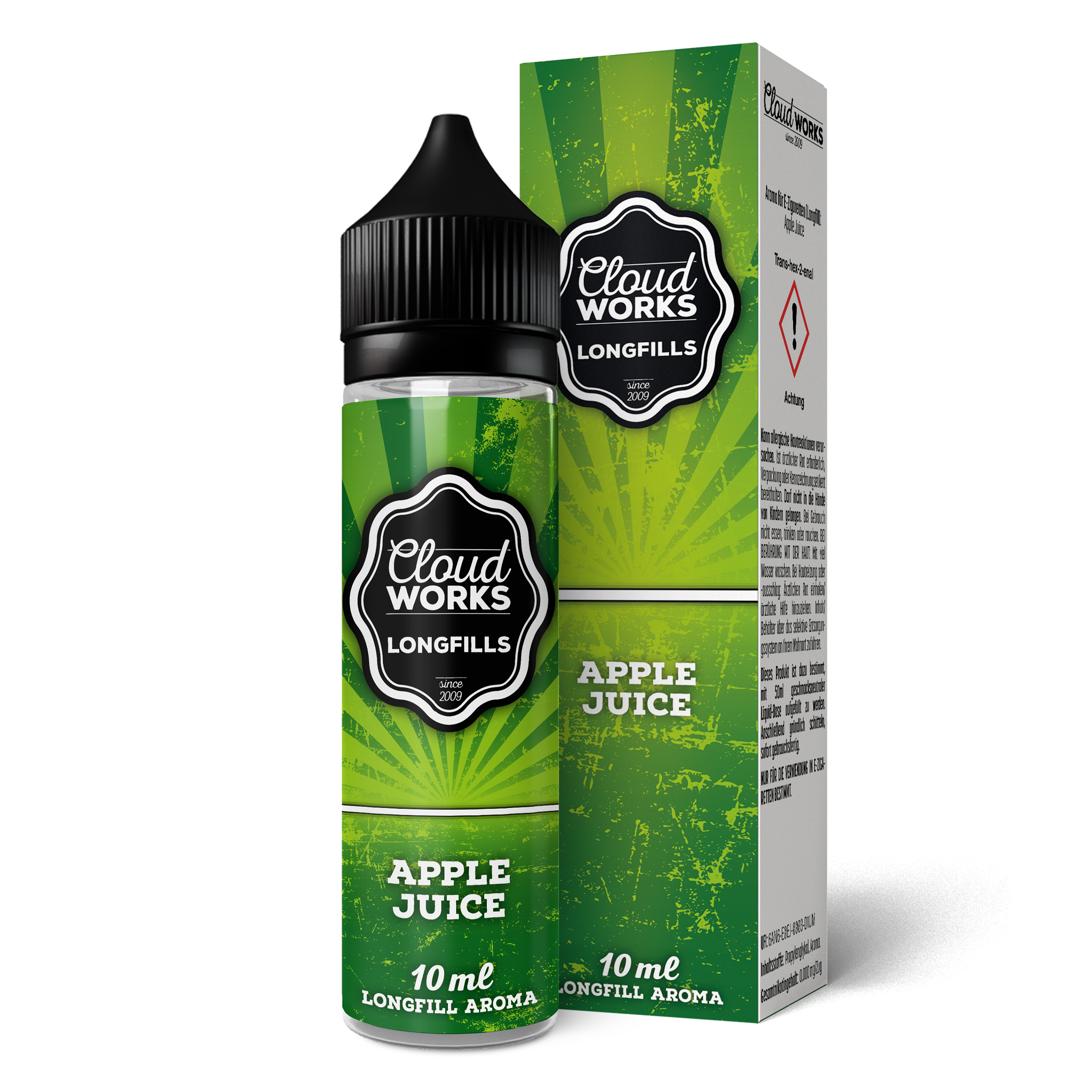 Cloudworks Overdosed | Apple Juice | Longfill Aroma 10ml in 60ml Flasche