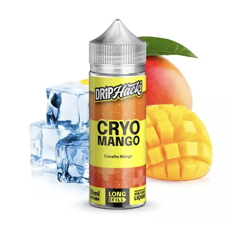 Drip Hacks | Cryo Mango | Longfill Aroma 10ml in 120ml Flasche
