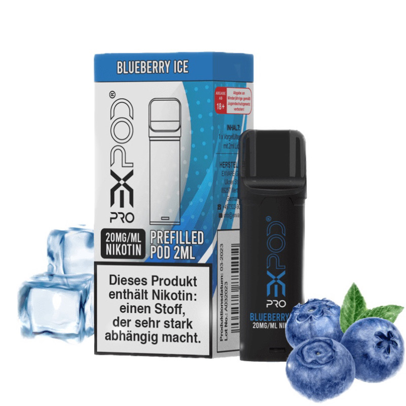 Expod Pro Pod | Blueberry Ice 20mg | Kompatibel mit Elfa Pod Akku